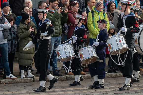 BFP War memorial, Angel Hill, Bury St Edmunds Remembrance Parad