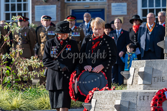 BFP War memorial, Angel Hill, Bury St Edmunds Remembrance Parad