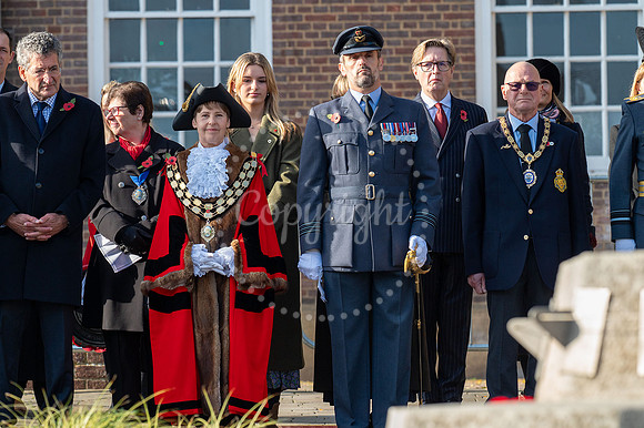 BFP War memorial, Angel Hill, Bury St Edmunds Remembrance Parad