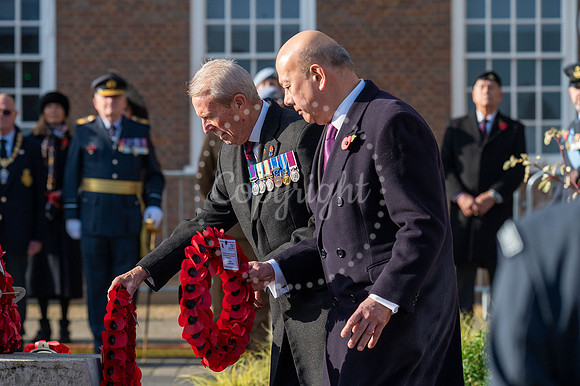 BFP War memorial, Angel Hill, Bury St Edmunds Remembrance Parad