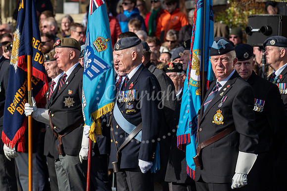 BFP War memorial, Angel Hill, Bury St Edmunds Remembrance Parad