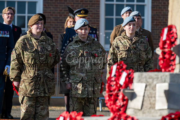 BFP War memorial, Angel Hill, Bury St Edmunds Remembrance Parad
