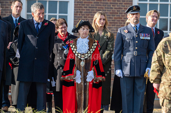 BFP War memorial, Angel Hill, Bury St Edmunds Remembrance Parad
