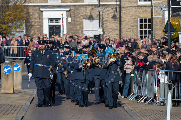 BFP War memorial, Angel Hill, Bury St Edmunds Remembrance Parad