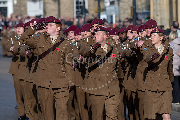 BFP War memorial, Angel Hill, Bury St Edmunds Remembrance Parad