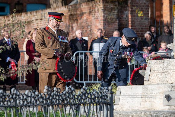 BFP War memorial, Angel Hill, Bury St Edmunds Remembrance Parad