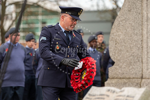 NJ Newmarket Remembrance Parade and  Wreath Laying Service. Pict