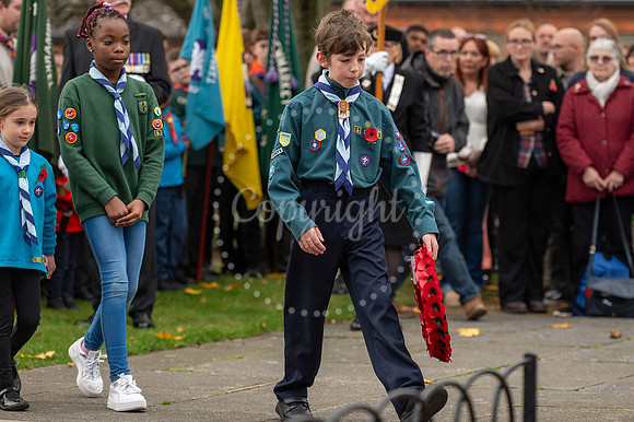 NJ Newmarket Remembrance Parade and  Wreath Laying Service. Pict