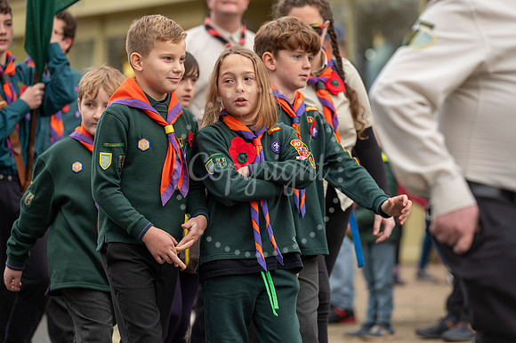 NJ Newmarket Remembrance Parade and  Wreath Laying Service. Pict