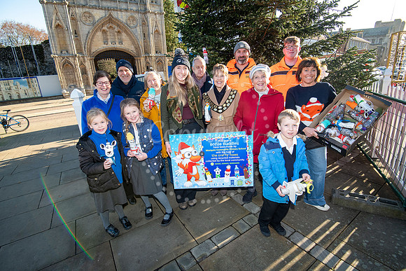 BFP Christmas tree on Angel Hill, Bury St Edmunds Christmas tre