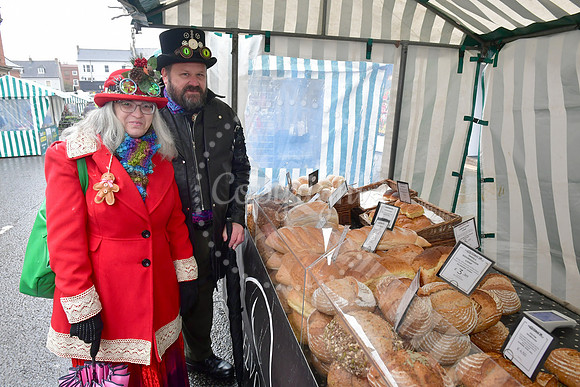 Grantham Steampunk in Grantham Market Place