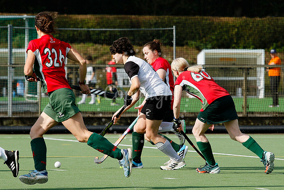 Hockey action from Harleston Magpies Ladies’ III vs Norwich Dr