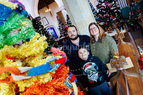 Christmas Tree Festival at St Andrew's Church in Weybread
