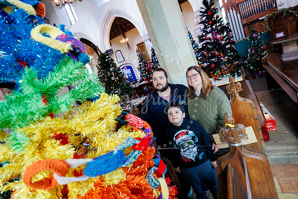 Christmas Tree Festival at St Andrew's Church in Weybread