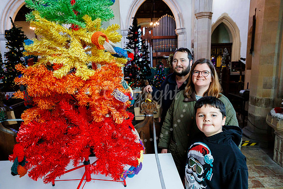 Christmas Tree Festival at St Andrew's Church in Weybread