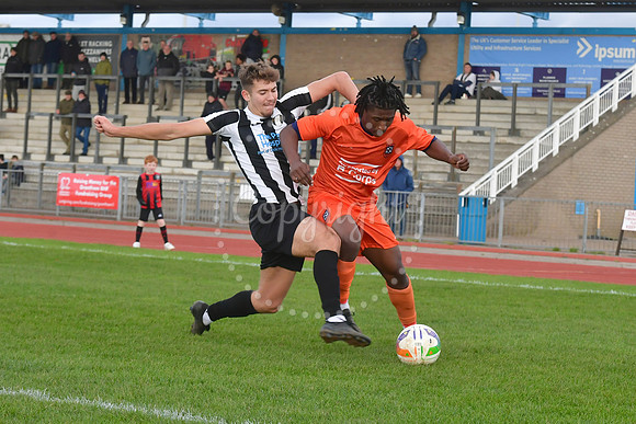 Grantham Town (B/W) v Newark and Sherwood Utd (Orange) football