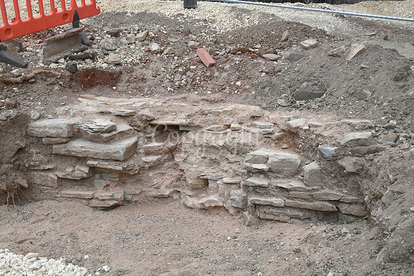 Archaeological dig at Newark Castle