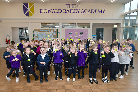 Be Bright Be Seen tags at The Donald Bailey Academy