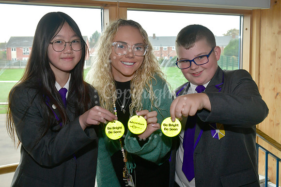 Be Bright Be Seen tags at The Donald Bailey Academy