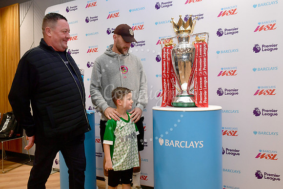 Premier League and WSL trophies at YMCA Community and Activity V
