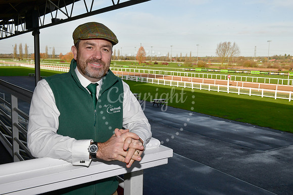 Mark Clayton leaving Southwell Racecourse