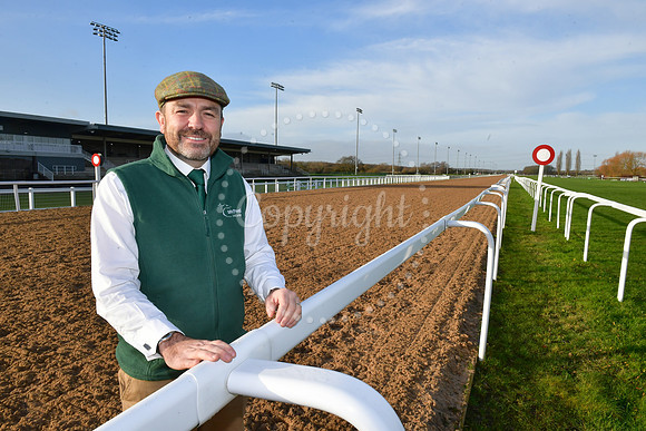 Mark Clayton leaving Southwell Racecourse