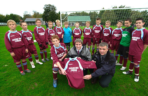 Fordham Hammers U13's with their new team strip