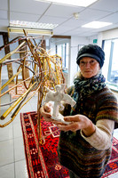 Pop-up art exhibition brings colour to an empty shop unit in Dis