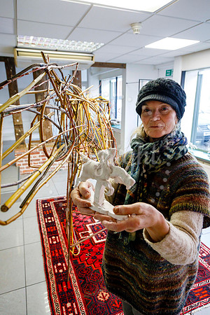 Pop-up art exhibition brings colour to an empty shop unit in Dis