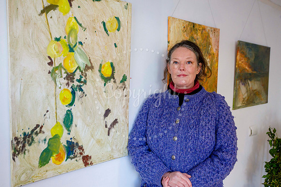 Pop-up art exhibition brings colour to an empty shop unit in Dis