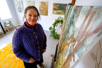 Pop-up art exhibition brings colour to an empty shop unit in Dis