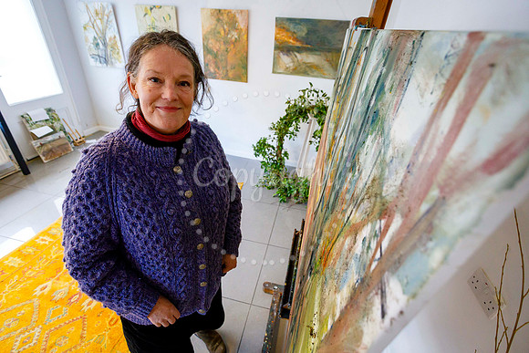 Pop-up art exhibition brings colour to an empty shop unit in Dis