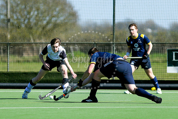 Hockey action from Harleston Magpies Men’s II vs UEA