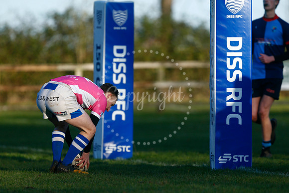 Rugby action from Diss v Fakenham
