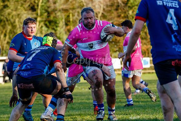 Rugby action from Diss v Fakenham