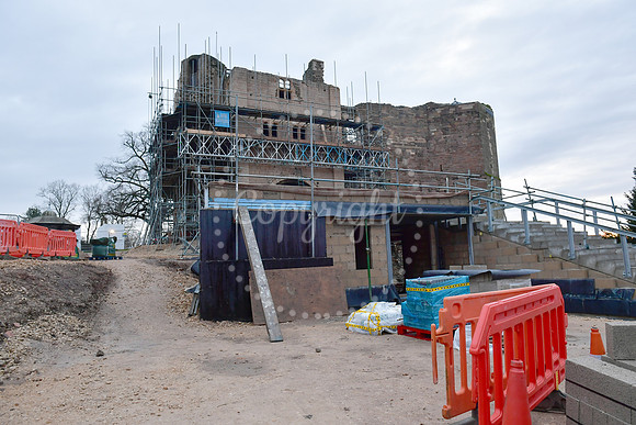 On-going work at Newark Castle