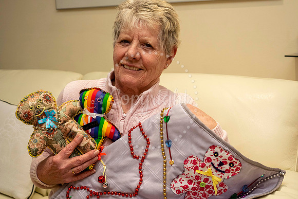 Megan Blackbourn has been sewing lots of fiddle blankets and tra