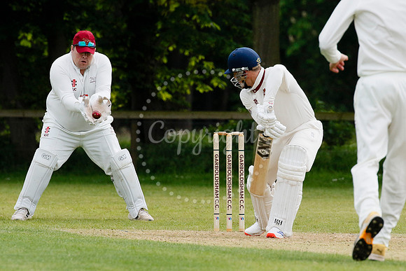 Cricket action from Garboldisham vs Downham Stow in their first