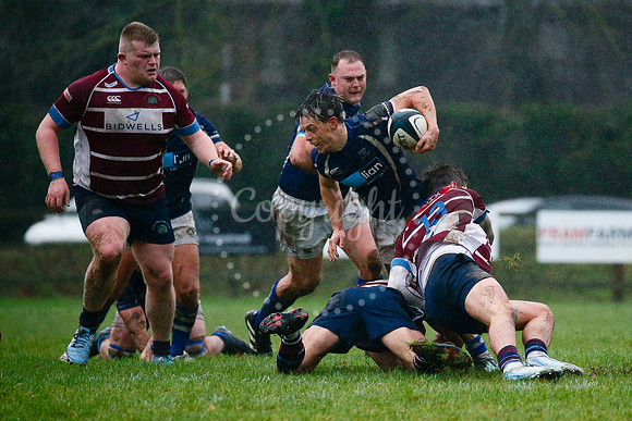 Rugby action from Diss vs Shelford II
