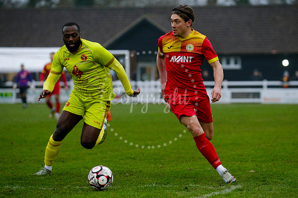 Football action from Walsham-le-Willows vs Whitstable Town