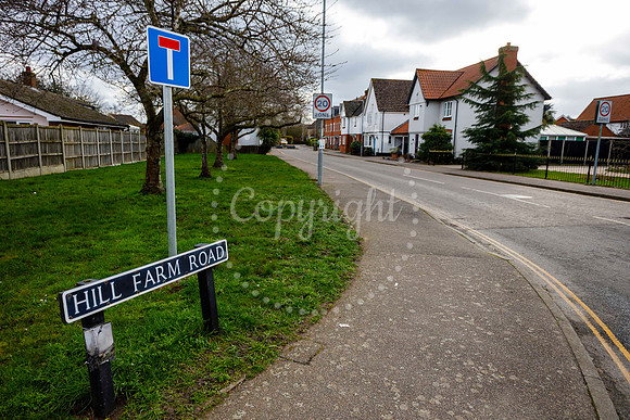Hill Farm Road in Long Stratton