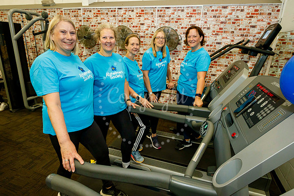 treadmill fundraiser for Alzheimer’s Society