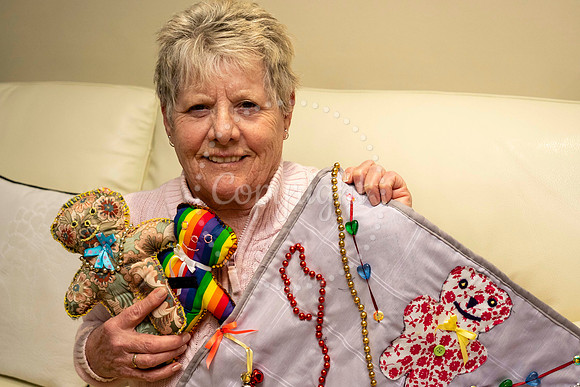 Megan Blackbourn has been sewing lots of fiddle blankets and tra
