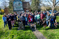 NJ Weston Colville Reading RoomVillagers march in protest at Ki