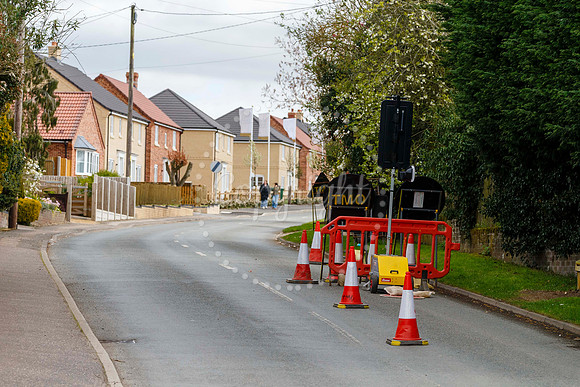Roadworks in Harleston