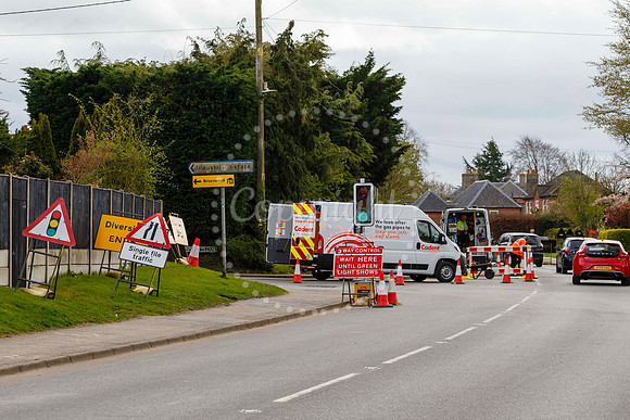 Roadworks in Harleston
