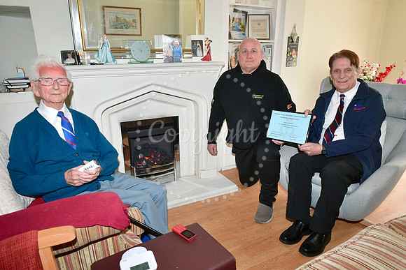 Gas fire donated to WW2 Veteran