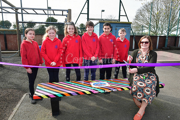 New Friendship Bench at Holy Trinity Academy