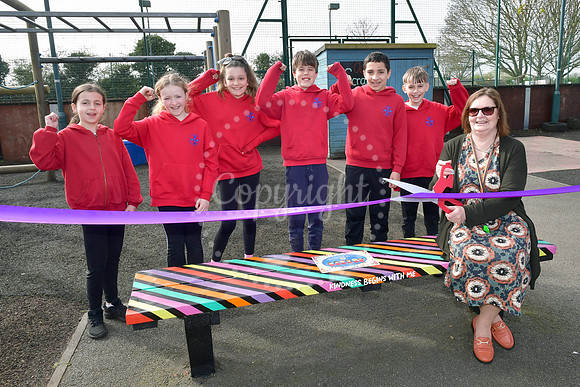 New Friendship Bench at Holy Trinity Academy
