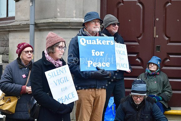 Silent Vigil for Peace in Newark Market Place